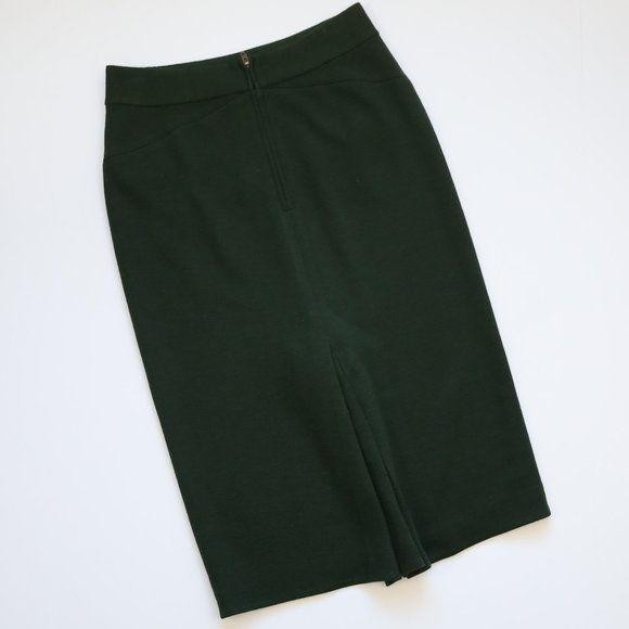 Diane Von Furstenberg Dark Green Pencil Skirt - Picture 6 of 8